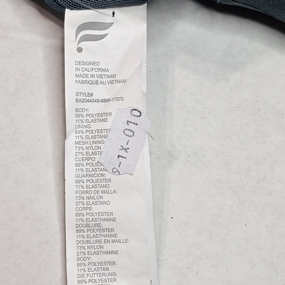 FABELTICS Oasis Twist Medium Impact Sports Bra in Storm Slate Size XXL/1X NWT - Picture 3 of 8